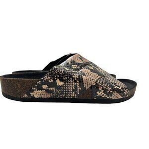 Circus by Sam Edelman Womens Sandals Slides Allison Size 6 Snake Snakeskin